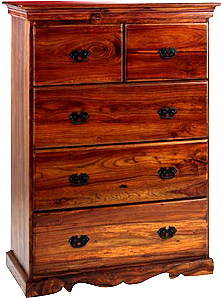 Glass Cabinet Chest of Drawers